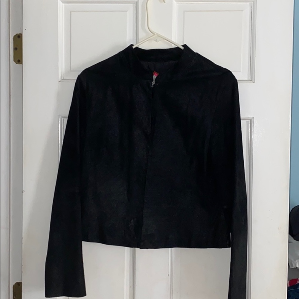 Urban Outfitters sueded jacket black size ladies L